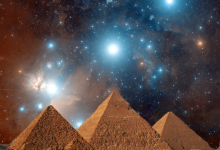 pyramids lined up with orion